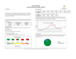 Investment Bulletin Lower Risk Investment Strategy