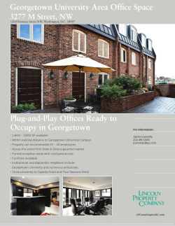 Georgetown University Area Office Space Plug-and