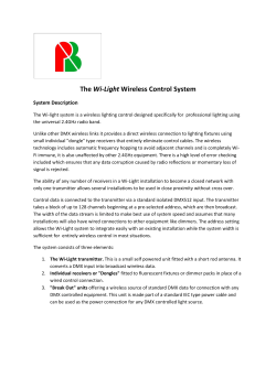 The Wi-Light Wireless Control System