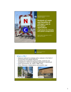 Analysis of costs and benefits of nitrogen use in European