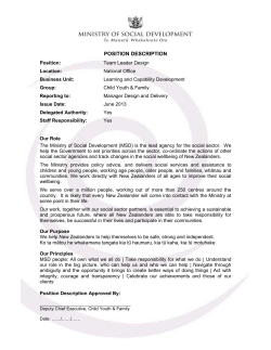 position - Ministry of Social Development