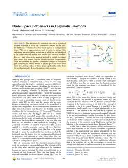 Phase Space Bottlenecks in Enzymatic Reactions