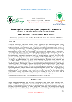 Evaluation of the relation of antioxidant enzymes activity with