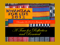 Kwanzaa for Life 2012 - Solid Ground Ministry