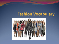Fashion Vocabulary