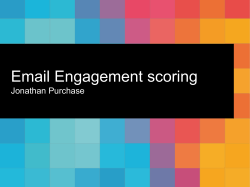 Email Engagement scoring