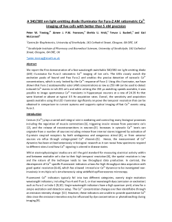 A 340/380 nm Light Emitting Diode Illuminator For Fura-2