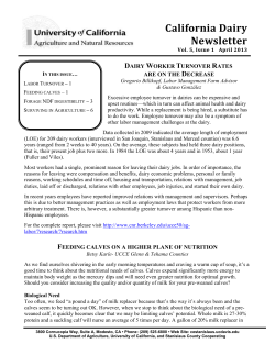 California Dairy - San Bernardino County Programs