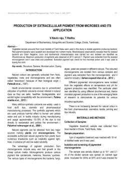 production of extracellular pigment from microbes and its application