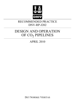 DNV-RP-J202: Design and Operation of CO2