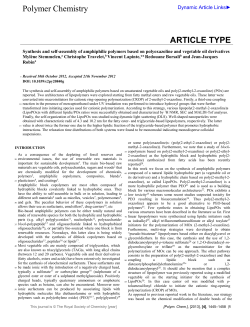 RSC Article Template (Version 3.2)