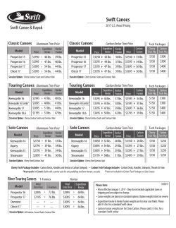 Swift Canoes - BayCreek Paddling Center