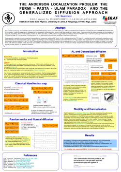 Diffusion - Institute of Solid State Physics