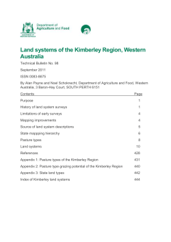 Land systems - Department of Agriculture and Food