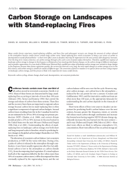 Carbon Storage on Landscapes with Stand-replacing Fires
