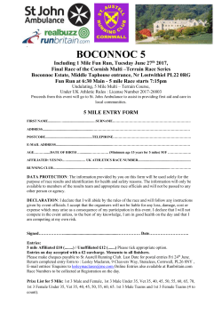 Boconnoc entry form 2017 - St. Austell Running Club