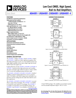 ADA4891-1/ADA4891-2/ADA4891-3/ADA4891-4
