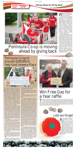 Peninsula Co-op is moving ahead by giving back Win Free Gas for a