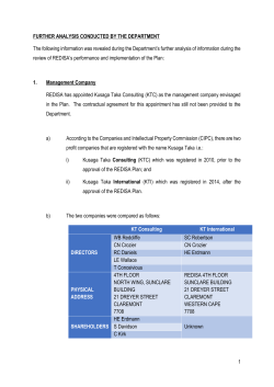 Document E - FURTHER ANALYSIS OF INFORMATION BY