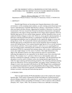 are the inherent optical properties of phytoplankton