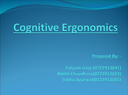 Cognitive ergonomics - 123seminarsonly.com