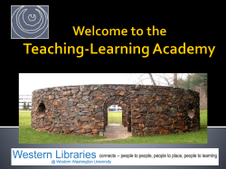 the Teaching-Learning Academy - Western Washington University