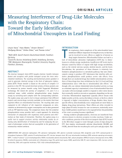 Measuring Interference of Drug-Like Molecules with the Respiratory