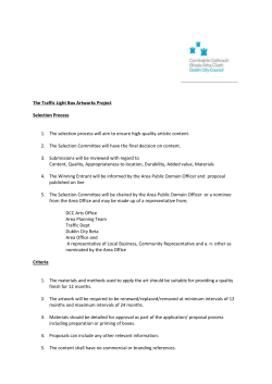 Art Criteria and Selection Process