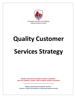 Quality Customer Services Strategy