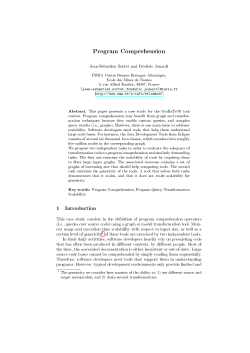 Program Comprehension