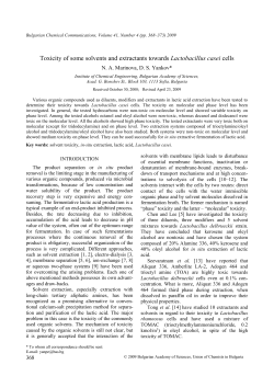 2916-R - Bulgarian Chemical Communications