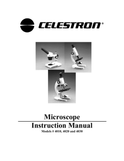 Microscope Instruction Manual