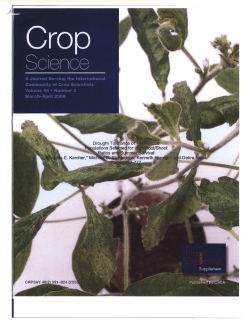 Crop Science: March