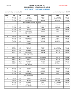 Football - Tacoma Public Schools