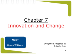 Chapter 7 Innovation and Change