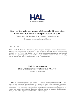 Study of the microstructure of the grade 91 steel after more than 100