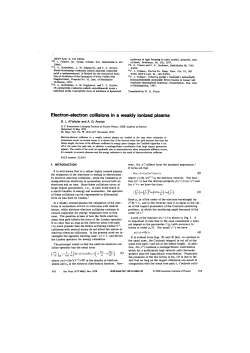 Electron-electron collisions in a weakly ionized plasma