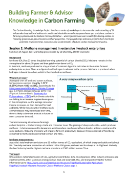 Ed Methane management in extensive livestock