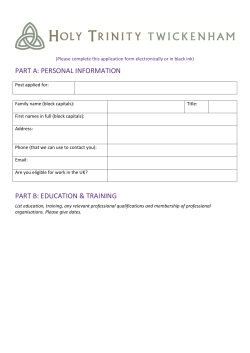 part a: personal information