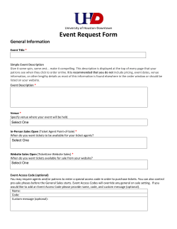 Event Request Form - University of Houston