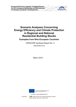 Energy Performance Indicator Tracking Schemes