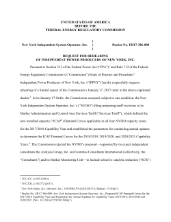 IPPNY Demand Curve Reset Request for Rehearing