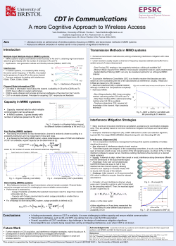 A more Cognitive Approach to Wireless Access
