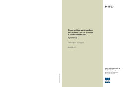 Dissolved inorganic carbon and organic carbon in mires
