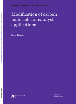Modification of carbon materials for catalyst applications