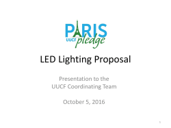Lighting Proposal CT Briefing Oct 2016 Final