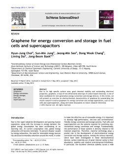 Graphene for energy conversion and storage in fuel cells and