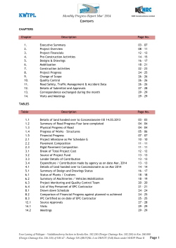 ConcessionaireDetails/Concessionaires report on project progress