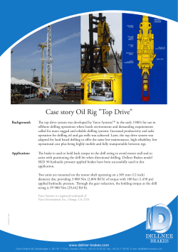 Case story Oil Rig &rdquo;Top Drive&rdquo;