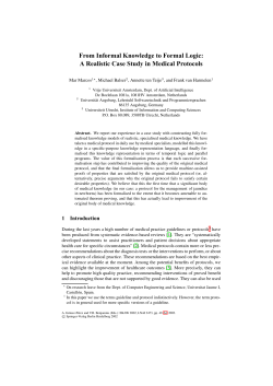 From Informal Knowledge to Formal Logic: A Realistic Case Study in
